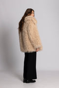 Carla Faux Fur Jacket - Champagne