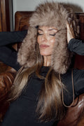 Frank Fake Fur Grandpa Hat - Brown