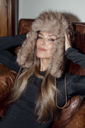 Frank Fake Fur Grandpa Hat - Brown