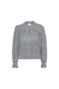 Jenny Blouse - Navy Rosehip Print