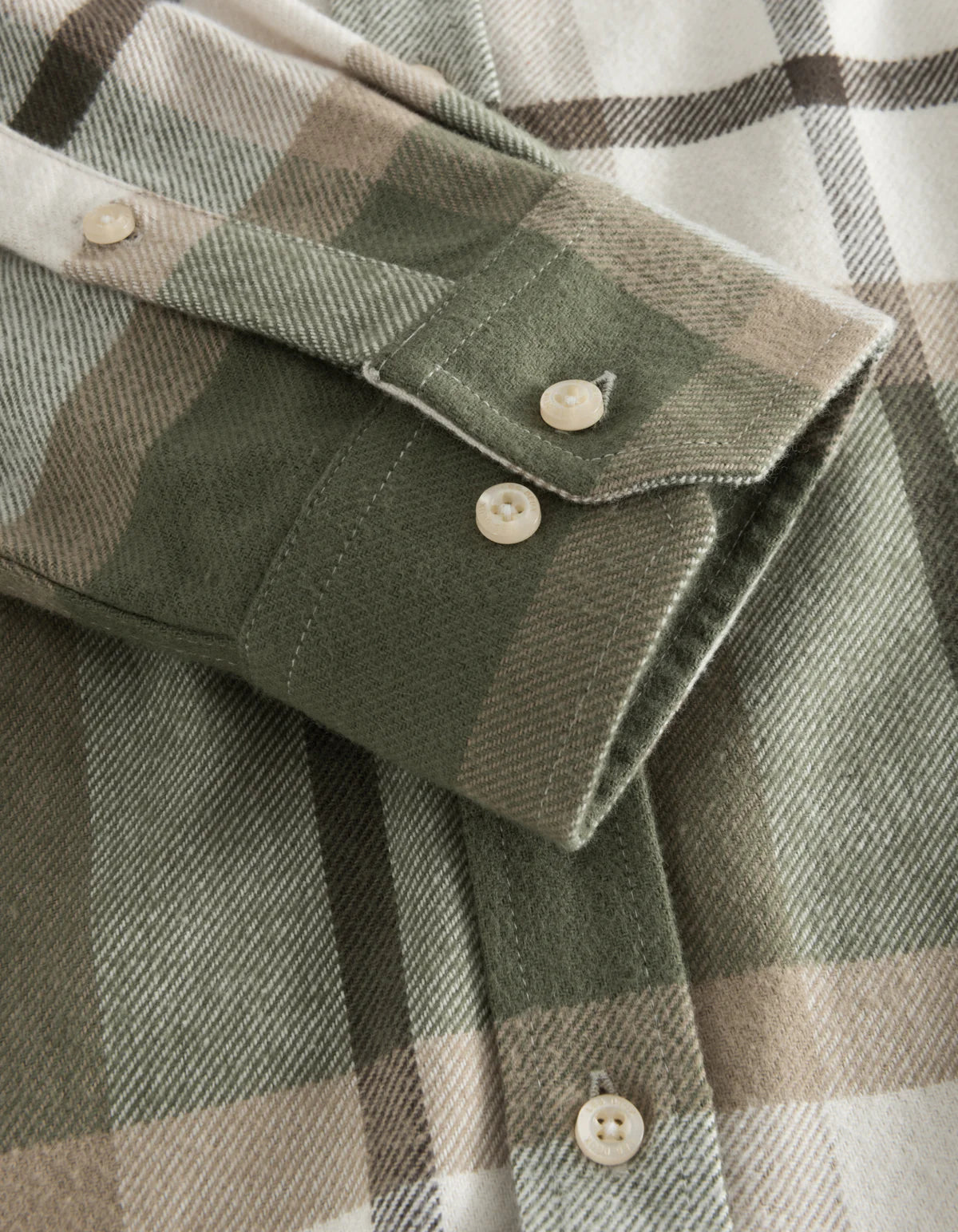 Jeremy Flannel Shirt  - Olive Night/Lead Grey