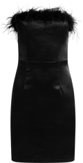Little Black Feather Dress - Black