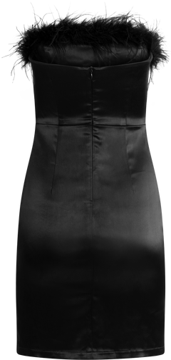 Little Black Feather Dress - Black