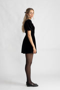 Bow-Behave Mini Dress - Black