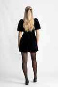 Bow-Behave Mini Dress - Black