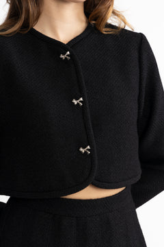 Settle Tweed Jacket - Black