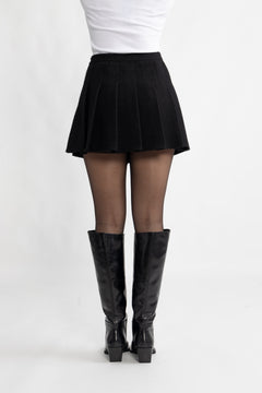 Tiny Tweed Boucle Skirt - Black