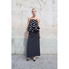 Josellecras Skirt - Black Polka