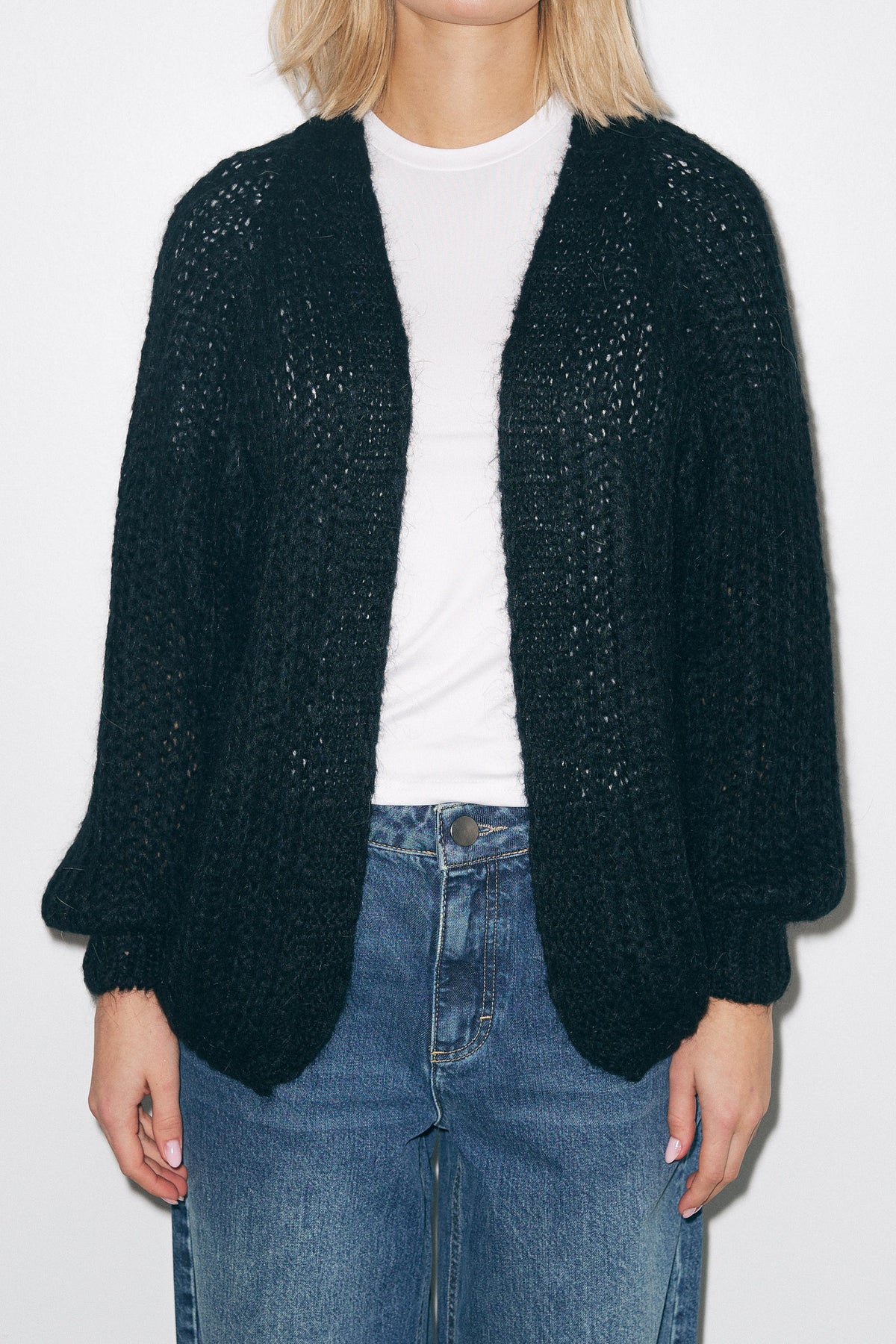 Joseph Cardigan Solid - Black