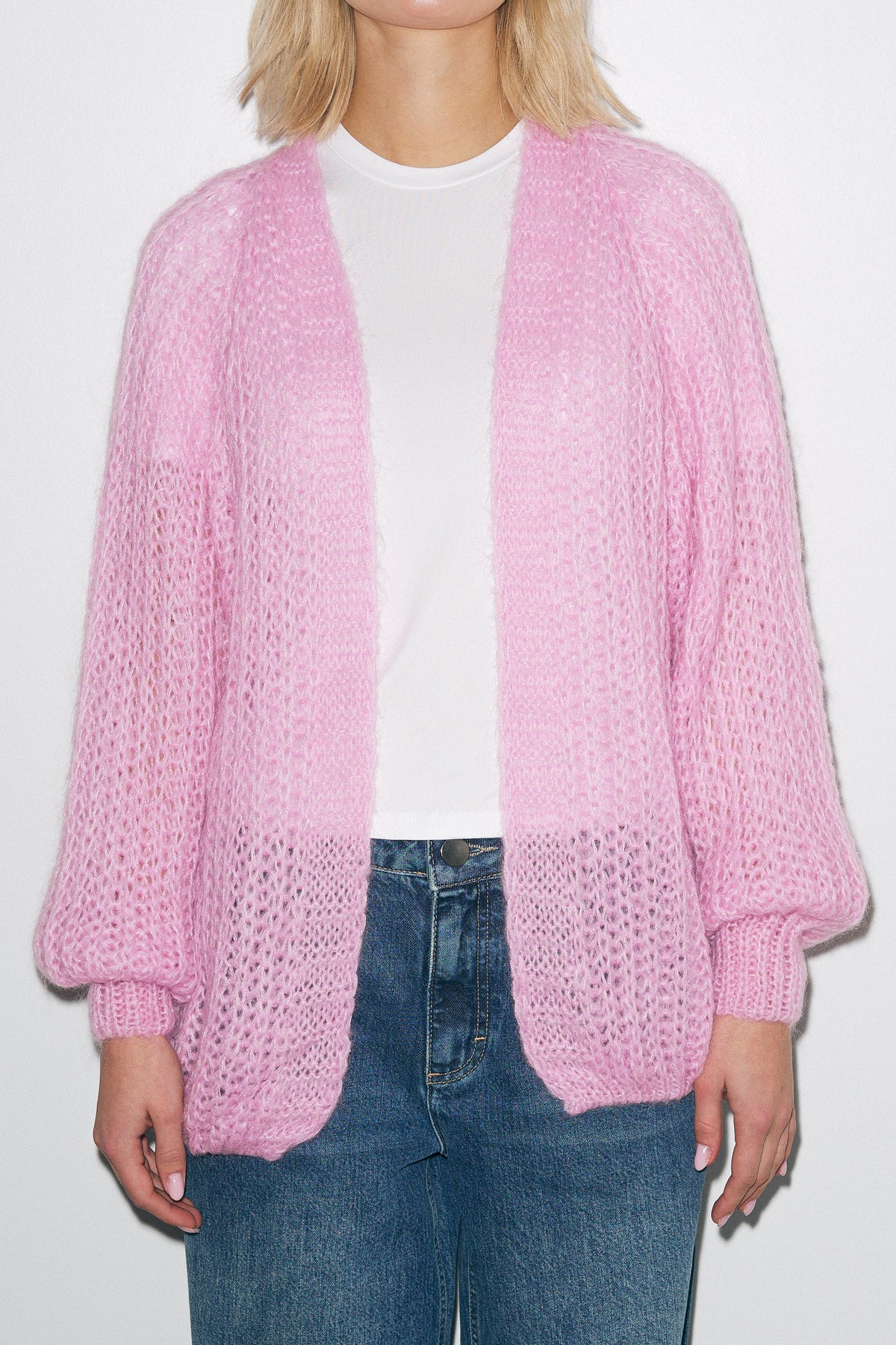 Joseph Cardigan Solid - Dusty Pink