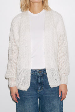 Joseph Cardigan Solid - White