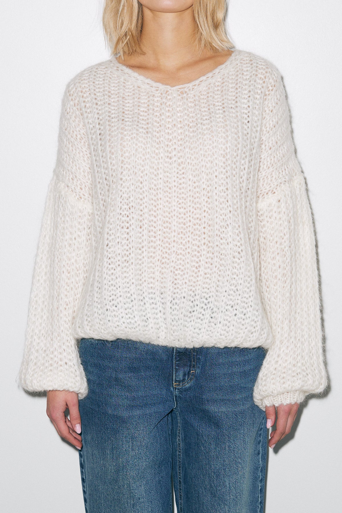 Joseph Knit Sweater - White