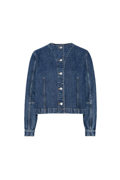 Jules Denim Jacket - Washed Dark Blue