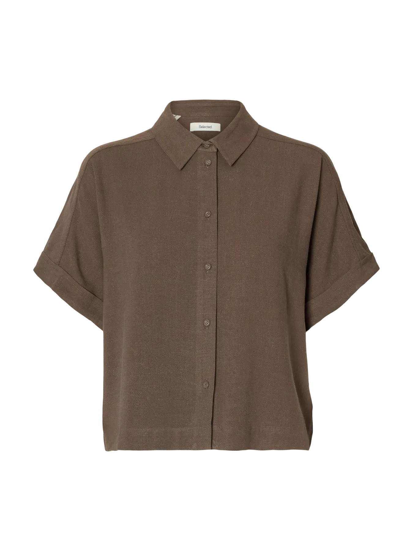 Viva Ss Cropped Sun Shirt - Chocolate Chip