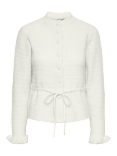 Yasthellis Ls Knit Cardigan S. - Star White