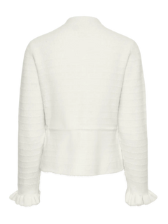 Yasthellis Ls Knit Cardigan S. - Star White