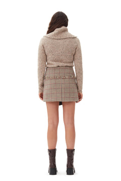 Alpaca Cotton Mix Highneck - Safari