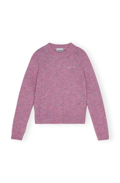 Alpaca Cotton Mix O-Neck - Rose Violet