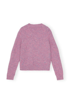 Alpaca Cotton Mix O-Neck - Rose Violet
