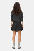 Graphic Wool Mix Bear Crewneck - Gray Quill