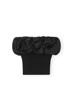 Melange Knit Top - Black