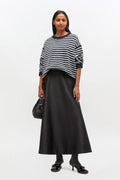 Cotton Wool Stripe Sweater - Sky Captain