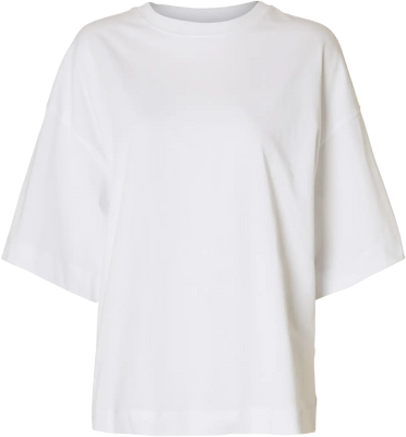 Colwoman 2/4 Oversized Tee - Bright White