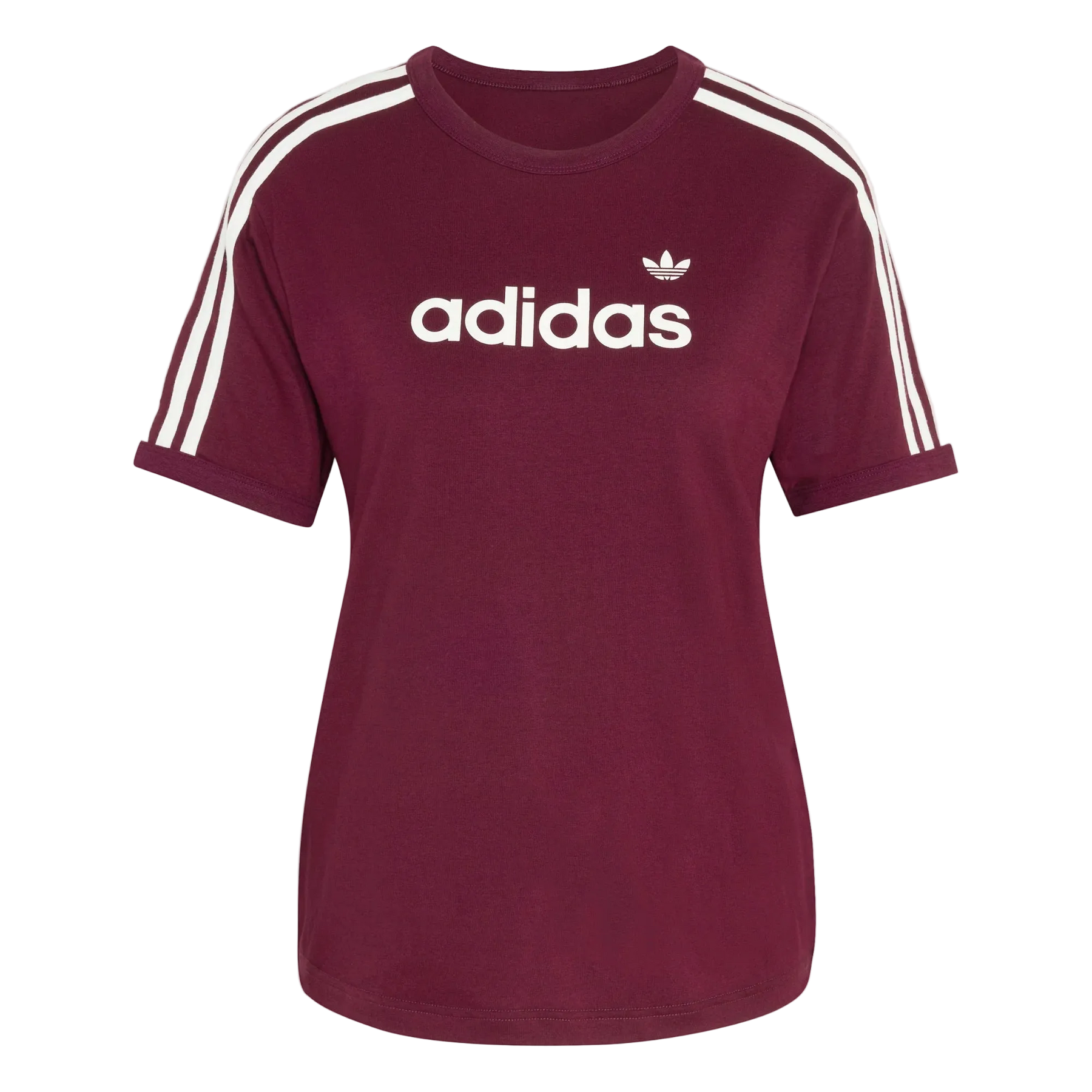 Linear Tee - Maroon/Maroon/Off White