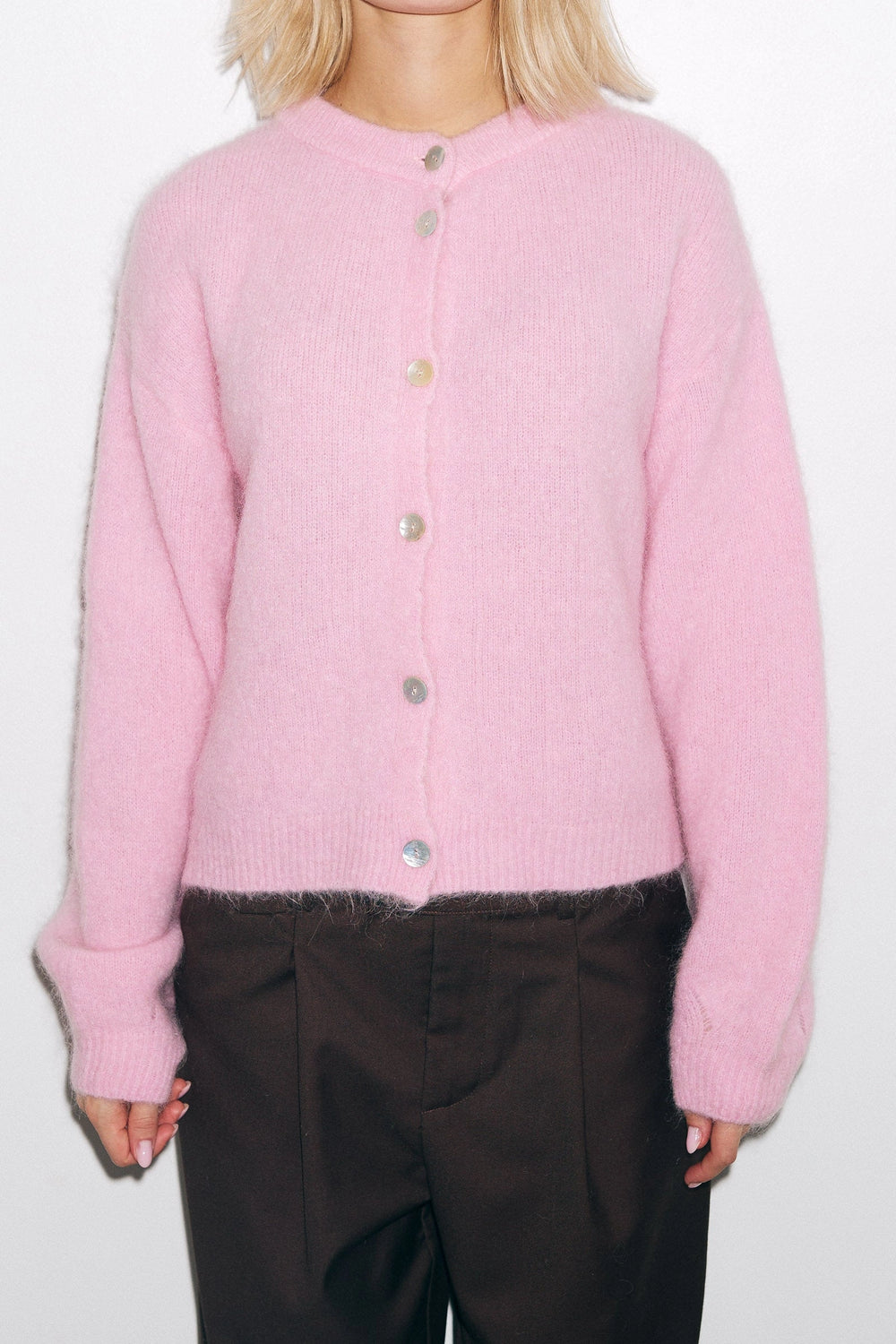 Kae Knit Cardigan - Blush