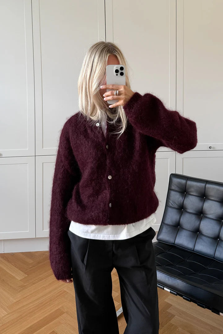 N-Kae Mohair Cardigan - Winetasting