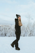 Parry Ski Jumpsuit Faux Border - Black