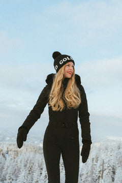 Hodd Beanie Faux Pom - Black