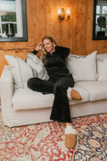Del Ray Classic Velour Pant Pocket - Black