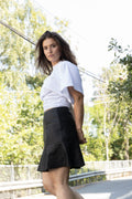 Yascolly Mw Naplon Leather Skirt - Black