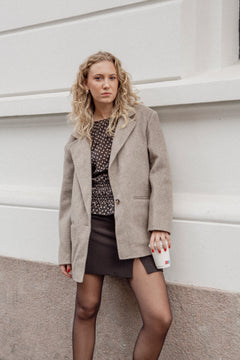 Form Jacket - Taupe Melange