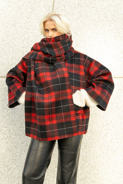 Tecla Scarf - Red Check