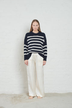 Kayne Stripe - Dk Navy/Offwhite