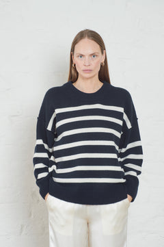 Kayne Stripe - Dk Navy/Offwhite