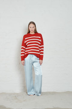 Kayne Stripe - Red/Offwhite