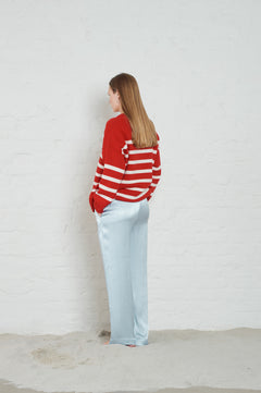 Kayne Stripe - Red/Offwhite