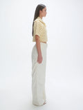 Knitted Short Sleeve Polo - Eggshell