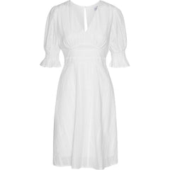 Koko Short Cotton Dress - White