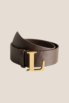 L-Belt - Brown W/Gold