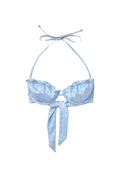 Lake Bikini Top - Light Blue Print