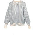 Logo Short Cardigan - Faded Denim