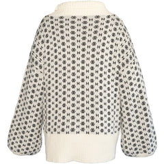 Logo Sweater - White Alyssum
