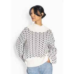 Logo Sweater - White Alyssum