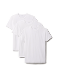S/S Crew Neck 3Pk - White