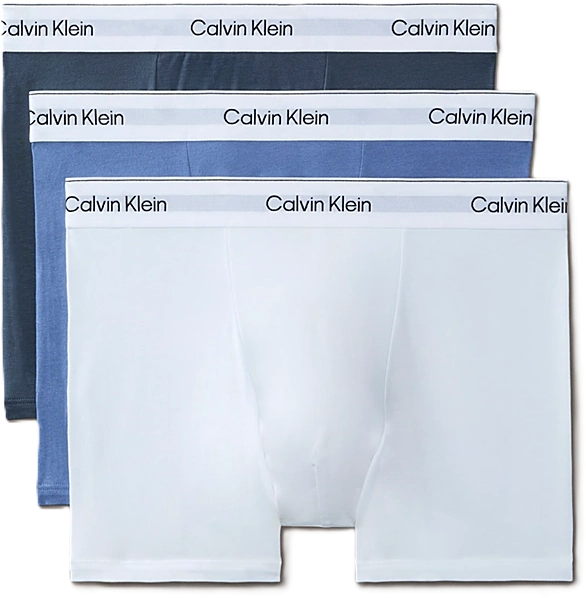 Relaxed Fit Trunk 3Pk - White/Blue Tulip/Turbulence