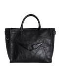 Angel Tote Wings Cow Burnish - Noir